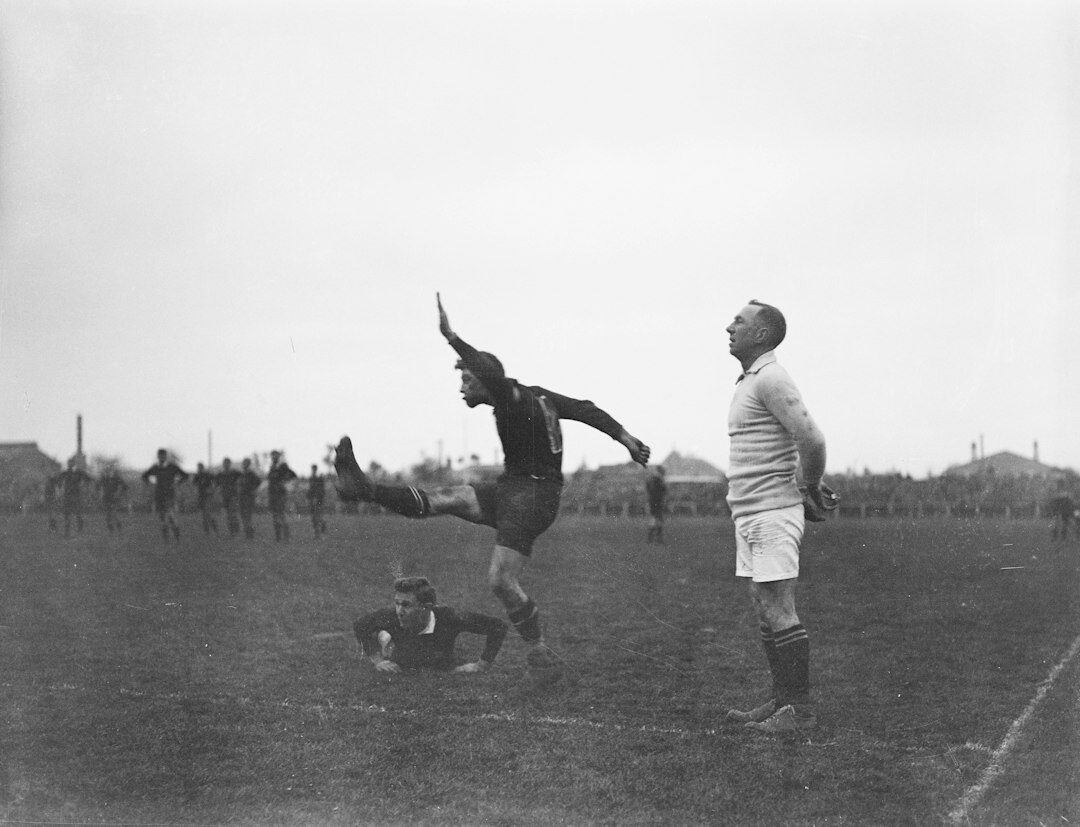 vintage football photo