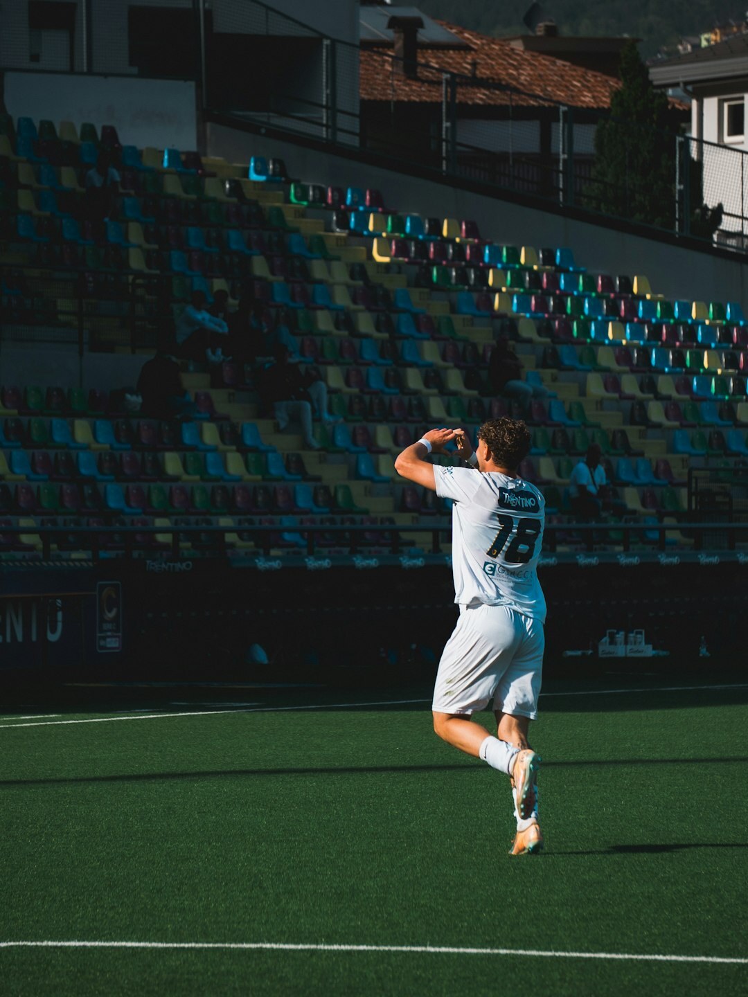 soccer player celebrating goal